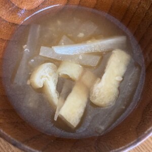 簡単早い！大根と油揚げのお味噌汁